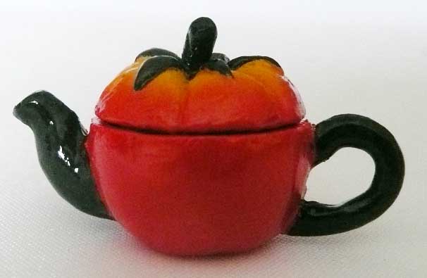 Art Deco Tomato Tea Pot